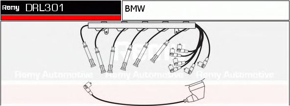DELCO REMY DRL301 Комплект проводов зажигания для BMW 7 (Бмв 7) DELCO REMY DRL301 Комплект проводов зажигания для BMW 7 (Бмв 7)