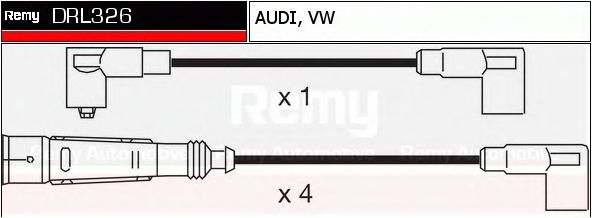 DELCO REMY DRL326 Комплект проводов зажигания для VOLKSWAGEN CARIBE I (Фольксваген Cарибэ и) DELCO REMY DRL326 Комплект проводов зажигания для VOLKSWAGEN CARIBE I (Фольксваген Cарибэ и)
