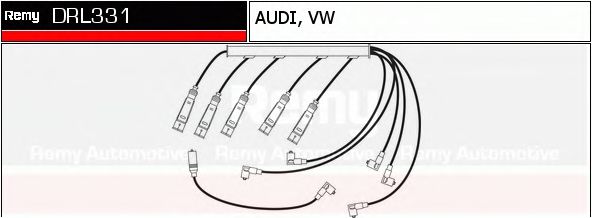 DELCO REMY DRL331 Комплект проводов зажигания для AUDI 100 (Ауди 100) DELCO REMY DRL331 Комплект проводов зажигания для AUDI 100 (Ауди 100)