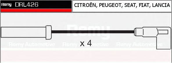 DELCO REMY DRL426 Комплект проводов зажигания для CITROËN SYNERGIE (CитроËн Сънэргиэ) DELCO REMY DRL426 Комплект проводов зажигания для CITROËN SYNERGIE (CитроËн Сънэргиэ)