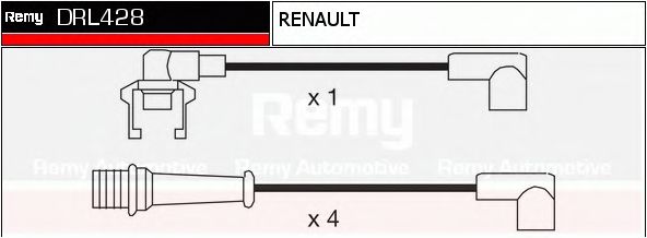 DELCO REMY DRL428 Комплект проводов зажигания для RENAULT ESPACE I (Рено Эспаcэ и) DELCO REMY DRL428 Комплект проводов зажигания для RENAULT ESPACE I (Рено Эспаcэ и)