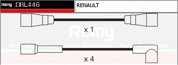 DELCO REMY DRL446 Комплект проводов зажигания для RENAULT MASTER I (Рено Мастэр и) DELCO REMY DRL446 Комплект проводов зажигания для RENAULT MASTER I (Рено Мастэр и)