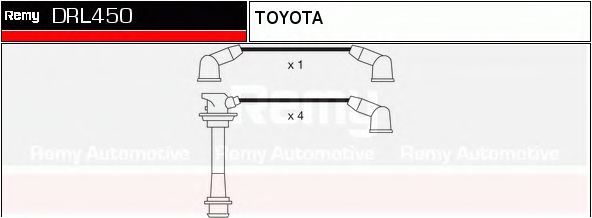 DELCO REMY DRL450 Комплект проводов зажигания для TOYOTA COROLLA SPRINTER (Тойота/тоета Cоролла спринтэр) DELCO REMY DRL450 Комплект проводов зажигания для TOYOTA COROLLA SPRINTER (Тойота/тоета Cоролла спринтэр)