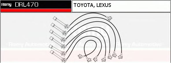 DELCO REMY DRL470 Комплект проводов зажигания для LEXUS ES (Лексус Эс) DELCO REMY DRL470 Комплект проводов зажигания для LEXUS ES (Лексус Эс)