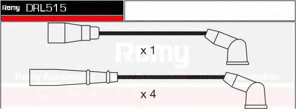 DELCO REMY DRL515 Комплект проводов зажигания для MITSUBISHI LANCER (Митсубиши/митсубиси Ланcэр) DELCO REMY DRL515 Комплект проводов зажигания для MITSUBISHI LANCER (Митсубиши/митсубиси Ланcэр)
