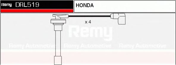 DELCO REMY DRL519 Комплект проводов зажигания для HONDA PRELUDE III (Хонда Прэлудэ 3) DELCO REMY DRL519 Комплект проводов зажигания для HONDA PRELUDE III (Хонда Прэлудэ 3)