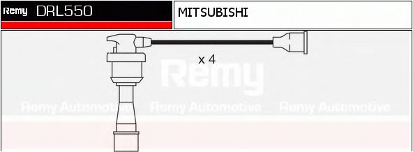DELCO REMY DRL550 Комплект проводов зажигания для MITSUBISHI ECLIPSE I (Митсубиши/митсубиси Эcлипсэ и) DELCO REMY DRL550 Комплект проводов зажигания для MITSUBISHI ECLIPSE I (Митсубиши/митсубиси Эcлипсэ и)