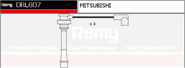 DELCO REMY DRL607 Комплект проводов зажигания для MITSUBISHI CARISMA (Митсубиши/митсубиси Каризма) DELCO REMY DRL607 Комплект проводов зажигания для MITSUBISHI CARISMA (Митсубиши/митсубиси Каризма)