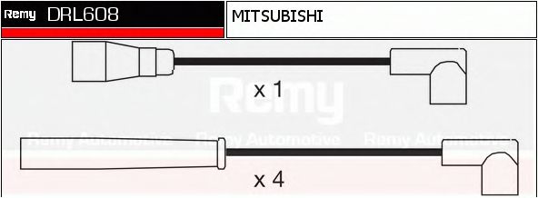 DELCO REMY DRL608 Комплект проводов зажигания для MITSUBISHI L 300 STARWAGON (Митсубиши/митсубиси Л 300 старвагон) DELCO REMY DRL608 Комплект проводов зажигания для MITSUBISHI L 300 STARWAGON (Митсубиши/митсубиси Л 300 старвагон)