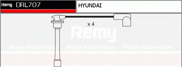 DELCO REMY DRL707 Комплект проводов зажигания для HYUNDAI ELANTRA II (Хендай Элантра 2) DELCO REMY DRL707 Комплект проводов зажигания для HYUNDAI ELANTRA II (Хендай Элантра 2)