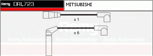 DELCO REMY DRL723 Комплект проводов зажигания для MITSUBISHI PAJERO/SHOGUN (Митсубиши/митсубиси Пажэро/шогун) DELCO REMY DRL723 Комплект проводов зажигания для MITSUBISHI PAJERO/SHOGUN (Митсубиши/митсубиси Пажэро/шогун)