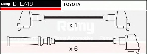 DELCO REMY DRL748 Комплект проводов зажигания для TOYOTA 4 RUNNER (Тойота/тоета 4 руннэр) DELCO REMY DRL748 Комплект проводов зажигания для TOYOTA 4 RUNNER (Тойота/тоета 4 руннэр)