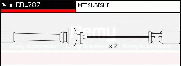 DELCO REMY DRL787 Комплект проводов зажигания для MITSUBISHI GALANT VI (Митсубиши/митсубиси Галант 6) DELCO REMY DRL787 Комплект проводов зажигания для MITSUBISHI GALANT VI (Митсубиши/митсубиси Галант 6)