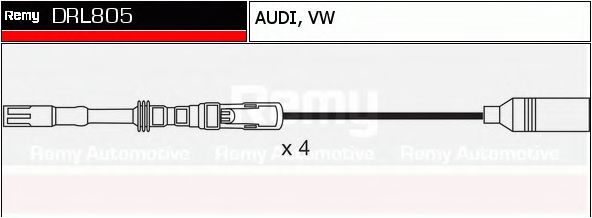 DELCO REMY DRL805 Комплект проводов зажигания для GEELY (Джили) DELCO REMY DRL805 Комплект проводов зажигания для GEELY (Джили)