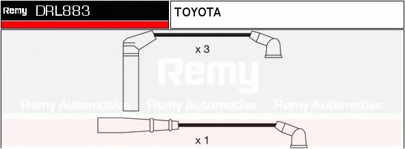 DELCO REMY DRL883 Комплект проводов зажигания для TOYOTA COROLLA FX (Тойота/тоета Cоролла инфинити фх) DELCO REMY DRL883 Комплект проводов зажигания для TOYOTA COROLLA FX (Тойота/тоета Cоролла инфинити фх)
