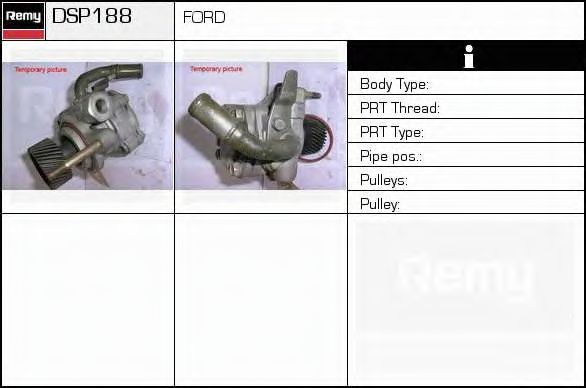 DELCO REMY DSP188 Гидравлический насос, рулевое управление для FORD RANGER (Форд Рангэр) DELCO REMY DSP188 Гидравлический насос, рулевое управление для FORD RANGER (Форд Рангэр)