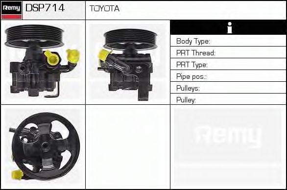 DELCO REMY DSP714 Гидравлический насос, рулевое управление 