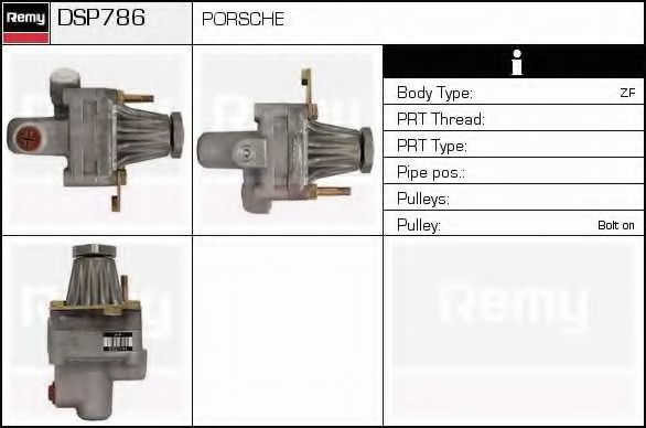 DELCO REMY DSP786 Гидравлический насос, рулевое управление 