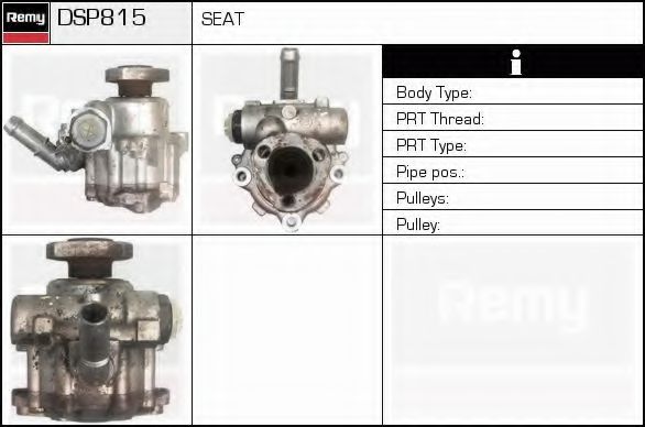 DELCO REMY DSP815 Гидравлический насос, рулевое управление 