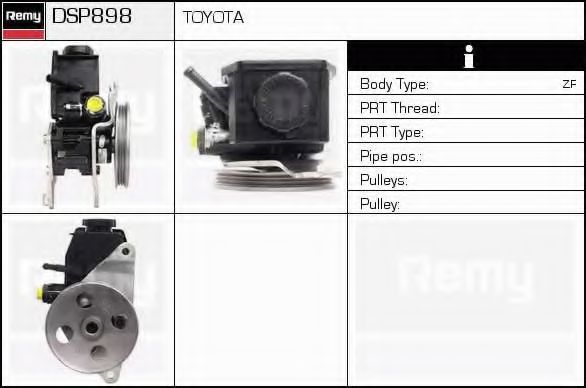DELCO REMY DSP898 Гидравлический насос, рулевое управление 