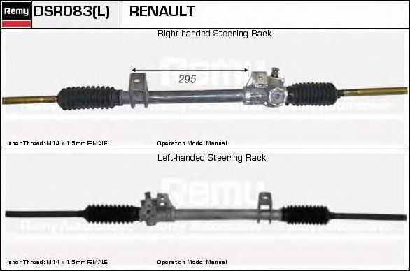 DELCO REMY DSR083 Рулевой механизм для RENAULT 9 (Рено 9) DELCO REMY DSR083 Рулевой механизм для RENAULT 9 (Рено 9)