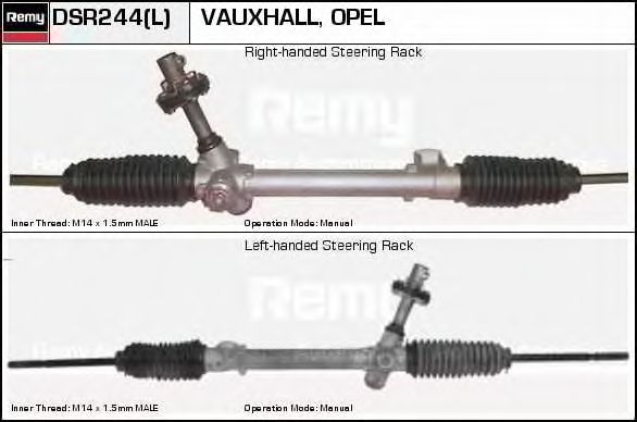 DELCO REMY DSR244L Рулевой механизм для OPEL ASCONA B (Опель Асcона б) DELCO REMY DSR244L Рулевой механизм для OPEL ASCONA B (Опель Асcона б)