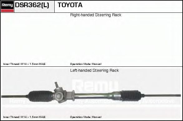 DELCO REMY DSR362 Рулевой механизм для TOYOTA COROLLA FX (Тойота/тоета Cоролла инфинити фх) DELCO REMY DSR362 Рулевой механизм для TOYOTA COROLLA FX (Тойота/тоета Cоролла инфинити фх)