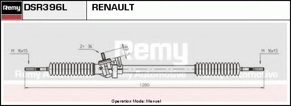 DELCO REMY DSR396L Рулевой механизм для RENAULT MASTER I (Рено Мастэр и) DELCO REMY DSR396L Рулевой механизм для RENAULT MASTER I (Рено Мастэр и)