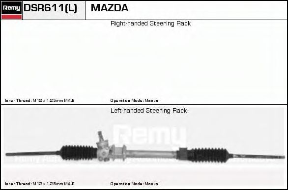 DELCO REMY DSR611 Рулевой механизм для MAZDA FAMILIA IV (Мазда Фамилиа иv) DELCO REMY DSR611 Рулевой механизм для MAZDA FAMILIA IV (Мазда Фамилиа иv)