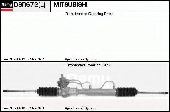 DELCO REMY DSR672 Рулевой механизм для MITSUBISHI LANCER IV (Митсубиши/митсубиси Ланcэр иv) DELCO REMY DSR672 Рулевой механизм для MITSUBISHI LANCER IV (Митсубиши/митсубиси Ланcэр иv)
