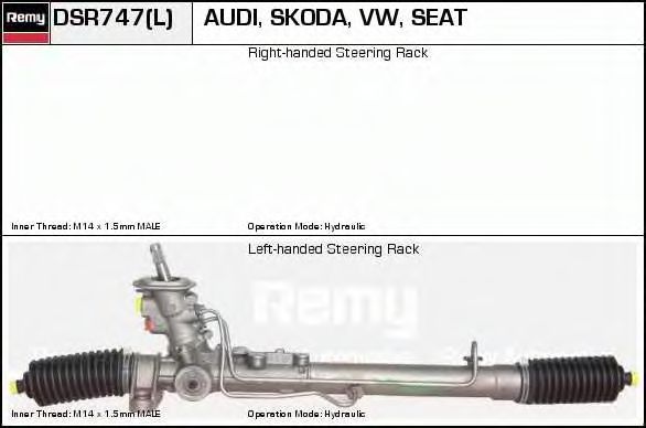 DELCO REMY DSR747 Рулевой механизм для VOLKSWAGEN GOLF IV (Фольксваген Гольф 4) DELCO REMY DSR747 Рулевой механизм для VOLKSWAGEN GOLF IV (Фольксваген Гольф 4)