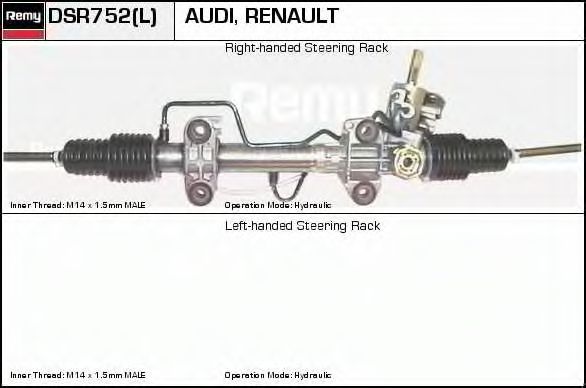 DELCO REMY DSR752L Рулевой механизм для RENAULT SAFRANE (Рено Сафранэ) DELCO REMY DSR752L Рулевой механизм для RENAULT SAFRANE (Рено Сафранэ)