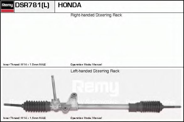 DELCO REMY DSR781 Рулевой механизм для HONDA (Хонда) DELCO REMY DSR781 Рулевой механизм для HONDA (Хонда)