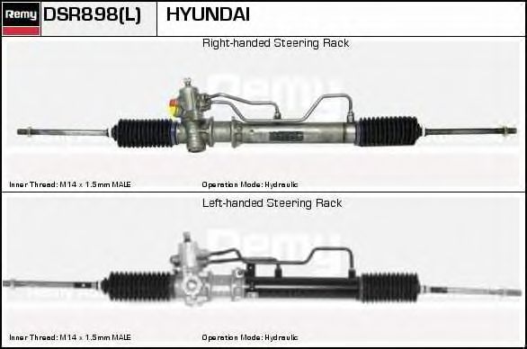 DELCO REMY DSR898L Рулевой механизм для HYUNDAI EXCEL (Хендай Эxcэл) DELCO REMY DSR898L Рулевой механизм для HYUNDAI EXCEL (Хендай Эxcэл)