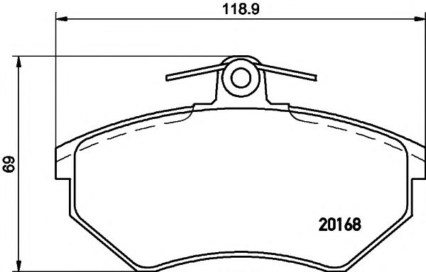 PAGID T5051 Тормозные колодки для VOLKSWAGEN (Фольксваген) PAGID T5051 Тормозные колодки для VOLKSWAGEN (Фольксваген)