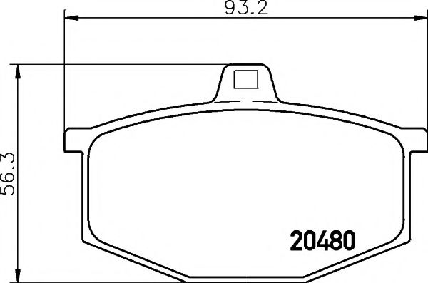 PAGID T0296 Тормозные колодки для RENAULT LE CAR (Рено Лэ cар) PAGID T0296 Тормозные колодки для RENAULT LE CAR (Рено Лэ cар)