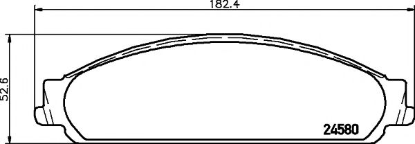 PAGID T1744 Тормозные колодки для FORD-USA (Форд-уса) PAGID T1744 Тормозные колодки для FORD-USA (Форд-уса)