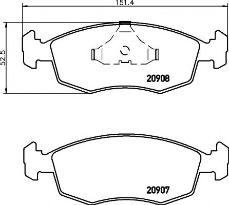 PAGID T1005 Тормозные колодки для FORD SCORPIO I (Форд Скорпио 1) PAGID T1005 Тормозные колодки для FORD SCORPIO I (Форд Скорпио 1)