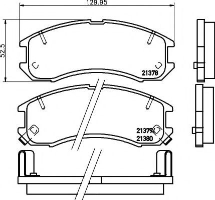 PAGID T0053 Тормозные колодки для MAZDA 626 III (Мазда 626 3) PAGID T0053 Тормозные колодки для MAZDA 626 III (Мазда 626 3)