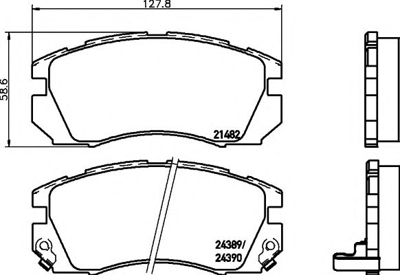 PAGID T3077 Тормозные колодки для SUBARU LEGACY OUTBACK (Субару Легаси аутбэк) PAGID T3077 Тормозные колодки для SUBARU LEGACY OUTBACK (Субару Легаси аутбэк)