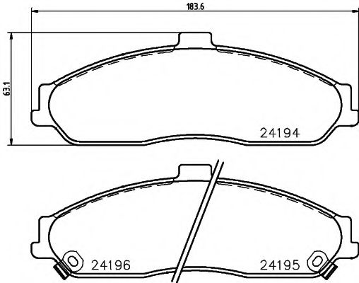 PAGID T1621 Тормозные колодки для FORD TERRITORY (Форд Тэрриторъ) PAGID T1621 Тормозные колодки для FORD TERRITORY (Форд Тэрриторъ)
