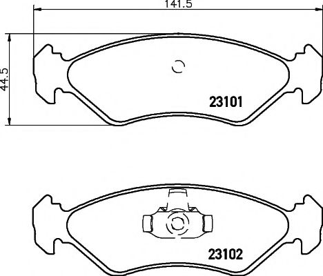 PAGID T1113 Тормозные колодки для FORD FIESTA (Форд Фиэста) PAGID T1113 Тормозные колодки для FORD FIESTA (Форд Фиэста)