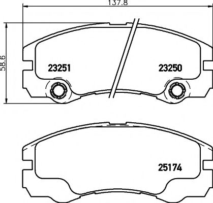 PAGID T3105 Тормозные колодки для OPEL FRONTERA B (Опель Фронтера б) PAGID T3105 Тормозные колодки для OPEL FRONTERA B (Опель Фронтера б)