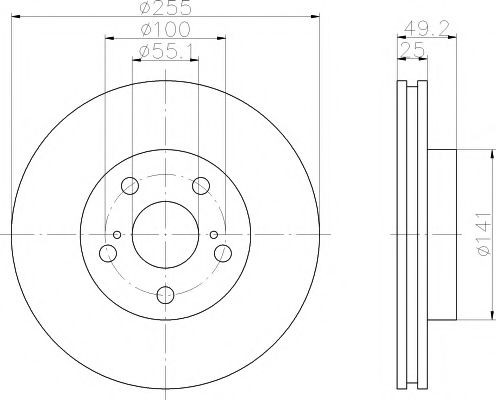 PAGID 53634 Тормозной диск для TOYOTA CARINA E (Тойота/тоета Карина е) PAGID 53634 Тормозной диск для TOYOTA CARINA E (Тойота/тоета Карина е)