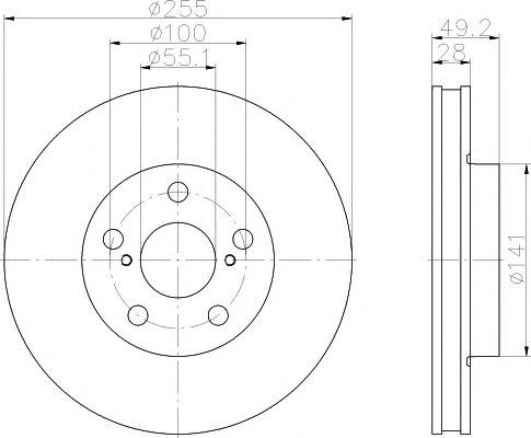 PAGID 53643 Тормозной диск для TOYOTA CARINA E (Тойота/тоета Карина е) PAGID 53643 Тормозной диск для TOYOTA CARINA E (Тойота/тоета Карина е)