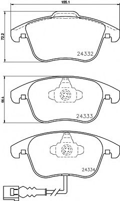 PAGID T1783 Тормозные колодки для VOLKSWAGEN (Фольксваген) PAGID T1783 Тормозные колодки для VOLKSWAGEN (Фольксваген)