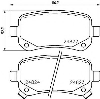 PAGID T1816 Тормозные колодки для DODGE JOURNEY (Додж Жоурнэъ) PAGID T1816 Тормозные колодки для DODGE JOURNEY (Додж Жоурнэъ)