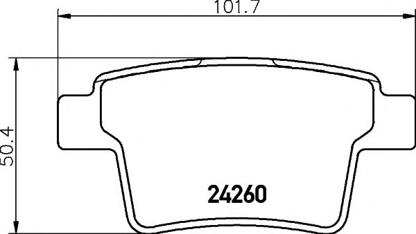 PAGID T1534 Тормозные колодки для FORD-USA (Форд-уса) PAGID T1534 Тормозные колодки для FORD-USA (Форд-уса)