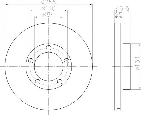 PAGID 53641 Тормозной диск для TOYOTA HIACE II (Тойота/тоета Хиаcэ 2) PAGID 53641 Тормозной диск для TOYOTA HIACE II (Тойота/тоета Хиаcэ 2)