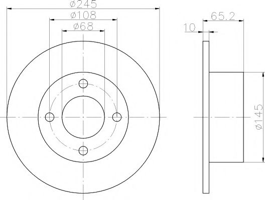 PAGID 53921 Тормозной диск для AUDI 100 (Ауди 100) PAGID 53921 Тормозной диск для AUDI 100 (Ауди 100)
